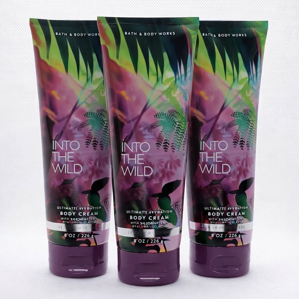 Bath & Body Works Body Cream Bundle INTO THE WILD 3 pack NEW
